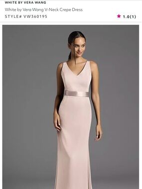 Vera Wang Blush Pink Wedding Dress